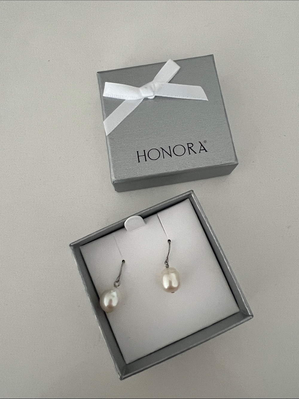 Honora Pearl Drop Earrings in White
